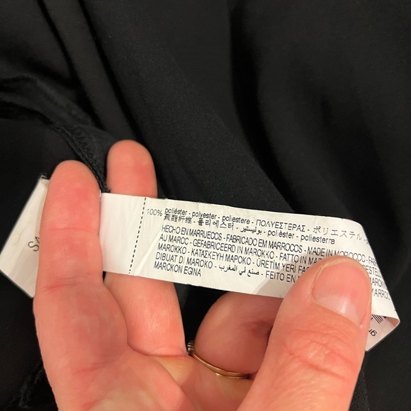 2/$30 Zara Black Pleated Long Sleeve Romper Size Small - Picture 13 of 13